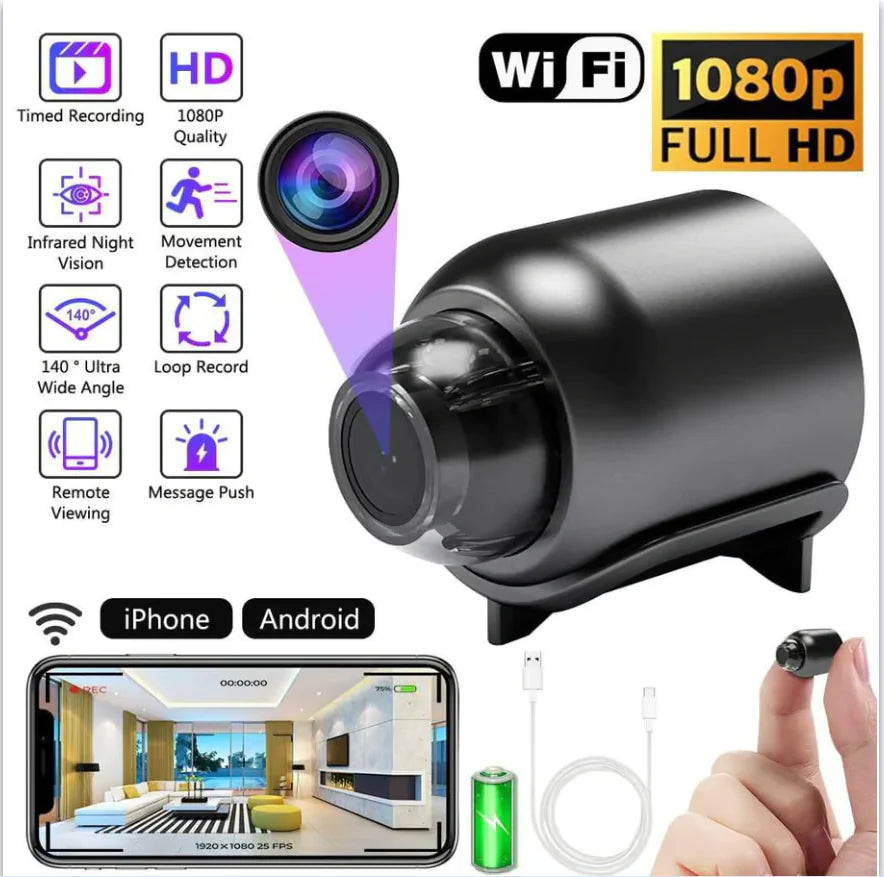 Mini hidden camera HD 1080P night vision